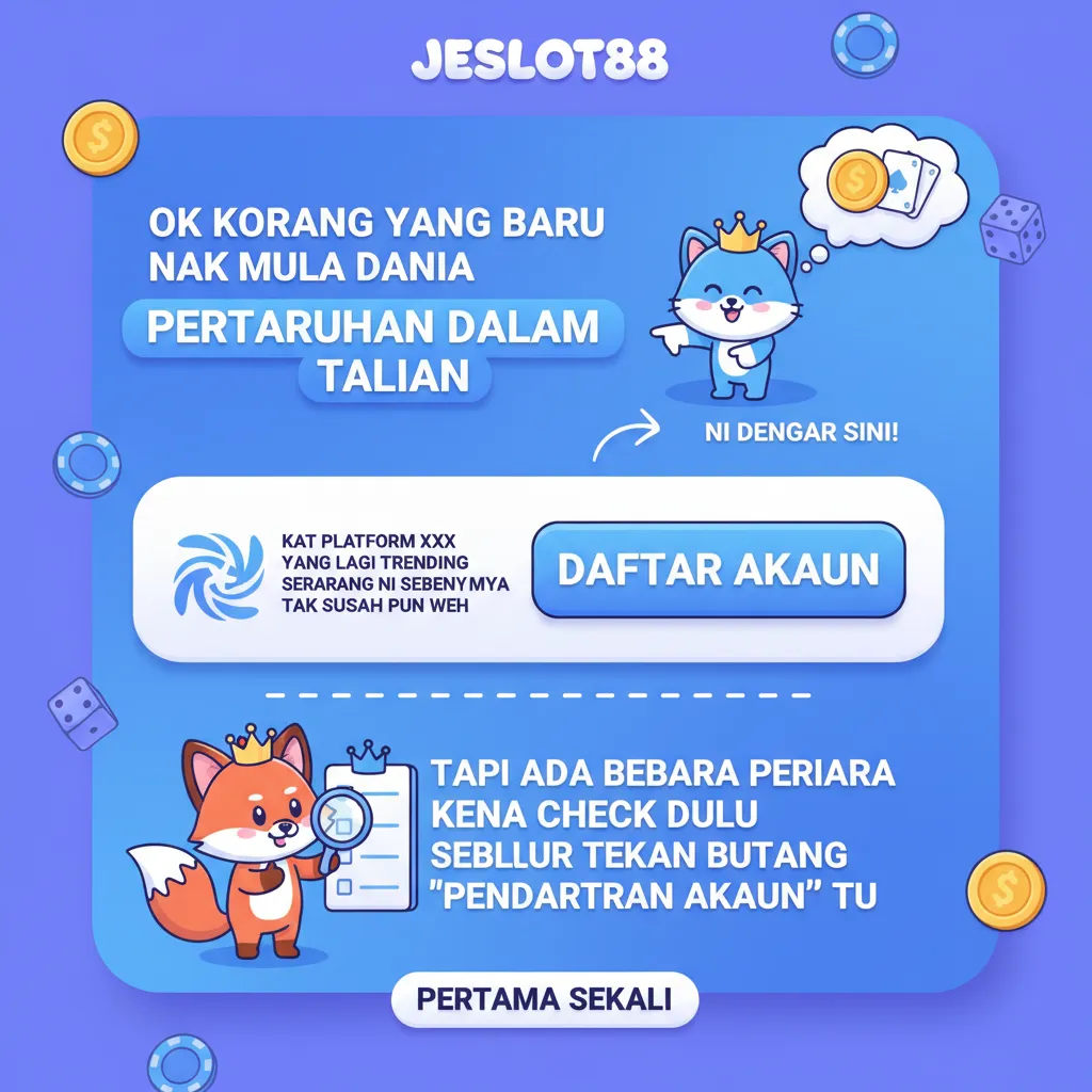 Cara Daftar Akaun Jeslot88 & Permainan Slot