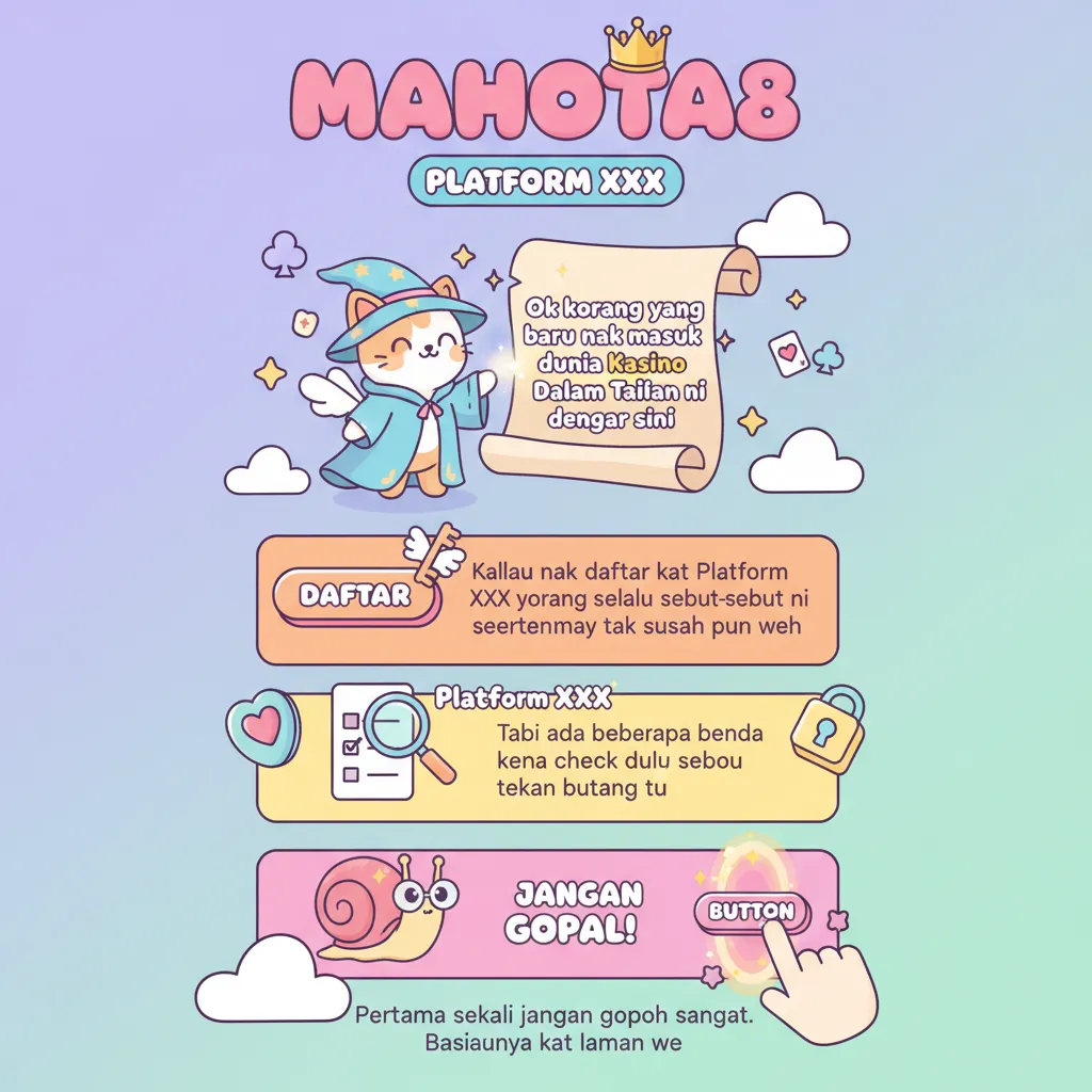 Panduan Daftar Mahkota8 di Kasino Dalam Talian