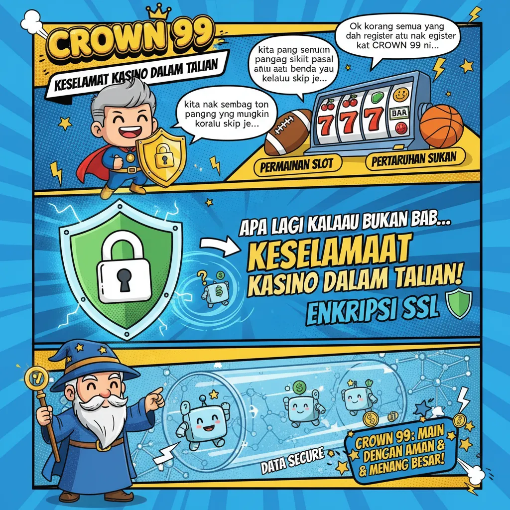 Crown 99: Keselamatan Kasino Dalam Talian & Enkripsi SSL