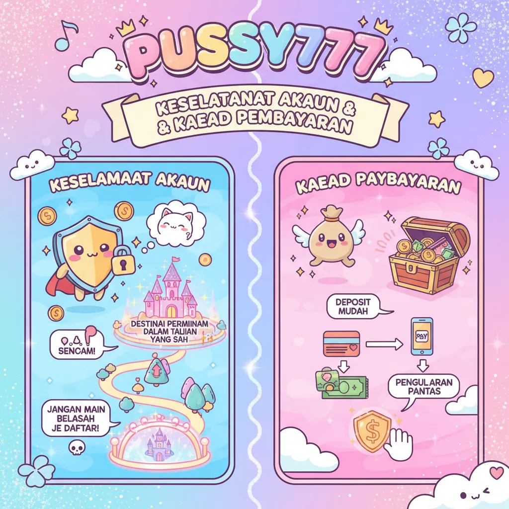 Keselamatan Akaun Pussy777 & Kaedah Pembayaran
